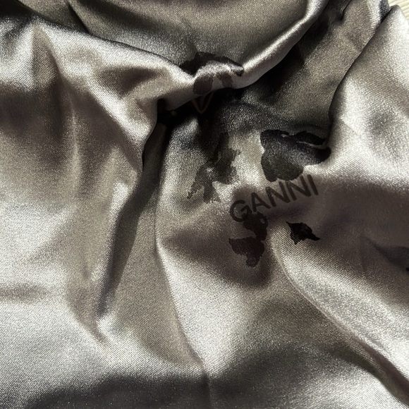 Ganni Silk Stretch Satin Dress Size Small NWT - Picture 5 of 13